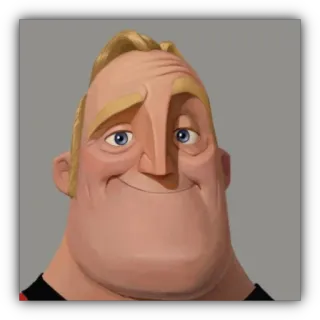 Traumatized Mr. Incredible telegram stickers