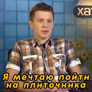 🧰 Я мечтаю пойти на плиточника telegram sticker