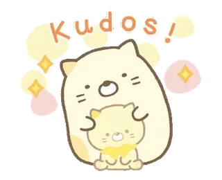 ❄️ Kudos! chats, animaux, mignon, bravo, félicitations, fête telegram sticker