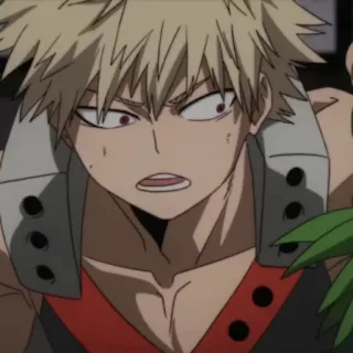 🥲 Bakugo Katsuki My Hero Academia アニメ, キャラクター, 漫画, マンガ telegram sticker