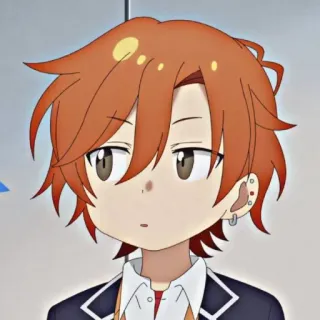 😮 Animé, Manga, Personnage, Portrait, Garçon, Illustration telegram sticker