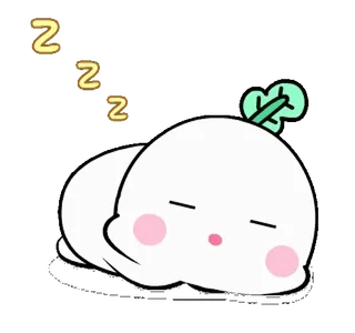 😴 zzz sonolento, sono, cansado, personagem, fofo, desenho animado telegram sticker