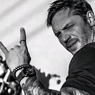🤘 Mann, Person, Geste, Schauspieler, Rock on, Hand telegram sticker