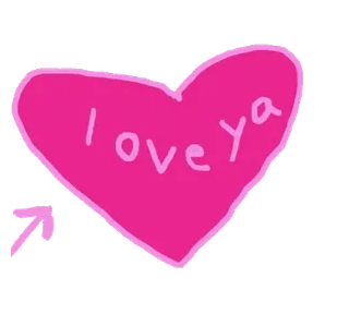💝 I love ya corazón, amor, lindo, rosa telegram sticker