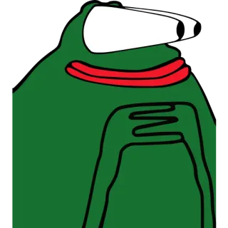 😍 青蛙, 佩佩, 表情包, 绿色, 卡通, 插图 whatsapp sticker