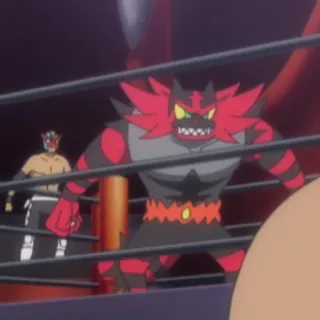😡 Incineroar Pokemon pokemon, incineroar, fire, fighting, lucha libre, wrestling telegram sticker