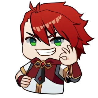 👌 Anime, Mangá, Sticker, Desenho animado, Personagem, Gesto OK, Sorriso telegram sticker