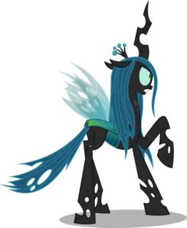 😡 Queen Chrysalis My Little Pony Pônei, Rainha Chrysalis, MLP, Desenho animado, My Little Pony, Chrysalis telegram sticker