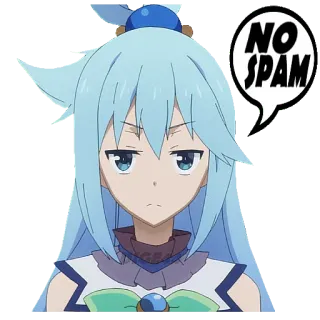@STIKERFORALL 🏴󠁧󠁢󠁥󠁮󠁧󠁿AQUA - KONOSUBA telegram stickers