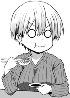 🍴 Аниме, Манга, Мультфильм, Еда, Персонаж telegram sticker