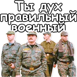✅ Ты дух правильный военный militair, leger, soldaten, uniform, Russisch telegram sticker