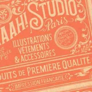 🙌 AAH! STUDIO Paris ILLUSTRATIONS VETEMENTS & ACCESSOIRES DUITS DE PREMIÈRE QUALITÉ IMPRESSION FRANÇAISE paris, french, vintage, studio, illustrations, clothing, accessories, quality, printing telegram sticker