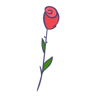 🌹 Rose, Blume, Rot, Pflanze, Natur, Blumenmuster, Symbol telegram sticker