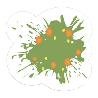😝 blob, orange, green, sticker telegram sticker
