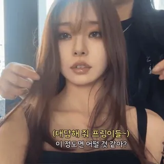⏳ (대답해 줘 프링이들~) 이 정도면 어떨 것 같아? telegram sticker