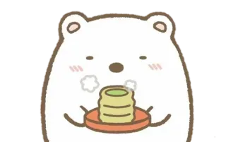 💘 bear, kawaii, cute, animal, stack, food, dessert telegram sticker