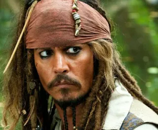 😠 Jack Sparrow Pirates of the Caribbean pirata, capitano, film, johnny depp, avventura telegram sticker