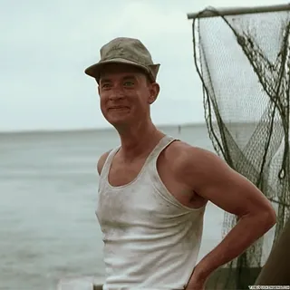 👍 Forrest Gump 汤姆·汉克斯, 电影, 钓鱼, 船, 角色 telegram sticker