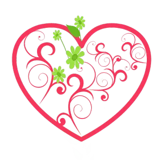 ❤ coração, flores, amor, floral, design whatsapp sticker