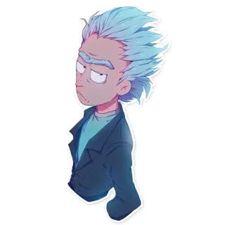 😒 Rick Sanchez Rick and Morty rick and morty, rick sanchez, kartun, animasi, adult swim, karakter telegram sticker