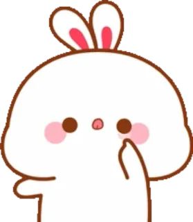 🐰 rabbit, bunny, cartoon, cute, animal, character telegram sticker