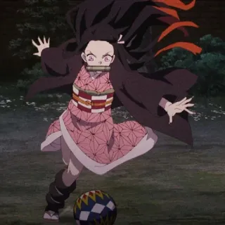 🌺 Nezuko Kamado Demon Slayer アニメ, 鬼滅の刃, 禰豆子, 竈門禰豆子, かわいい, 漫画 telegram sticker