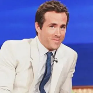 🔮 Ryan Reynolds aktor, selebriti, Ryan Reynolds, potret, pria, formal telegram sticker