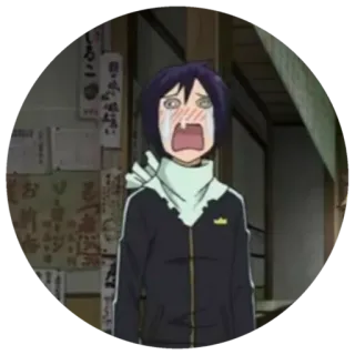 😭 Yato Noragami 动漫, 哭, 害怕, 角色, 搞笑, 漫画 whatsapp sticker