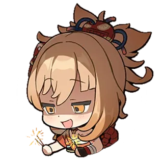 😈 Yoimiya Genshin Impact yoimiya, genshin impact, charakter, videospiel, anime whatsapp sticker