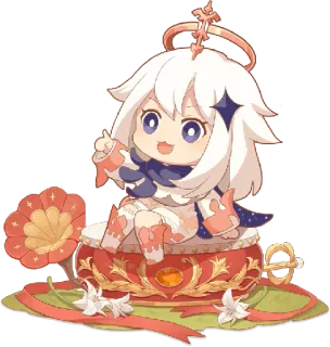 😃 Paimon Genshin Impact Anime, Gioco, Carino, Paimon, Genshin Impact telegram sticker