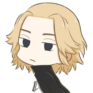 😕 @flowks Anime, Hoạt hình, Nhân vật, Tóc vàng telegram sticker