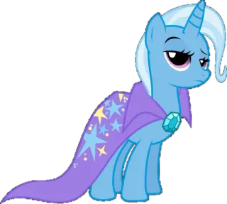 😒 Trixie My Little Pony Trixie, Pony, Cartoon, Einhorn, Magie, My Little Pony whatsapp sticker
