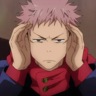 💥 Yuji Itadori Jujutsu Kaisen Anime, Jujutsu Kaisen, Yuji Itadori, Manga telegram sticker