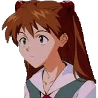 😐 Asuka Langley Sohryu Neon Genesis Evangelion Anime, Evangelion, Asuka, Personnage, Manga whatsapp sticker