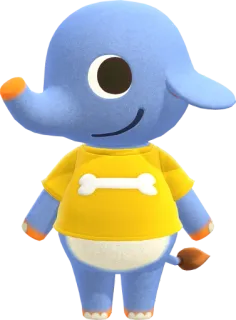 🐘 Axel Animal Crossing animal crossing, axel, elefant, videospiel, charakter, cartoon telegram sticker