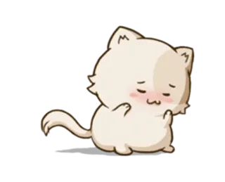 ☺️ kot, kotek, słodki, zwierzę domowe, zwierzę, kawaii telegram sticker