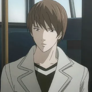 🍎 Light Yagami Death Note Anime, Death Note, Light Yagami, Personagem, Mangá, Light telegram sticker