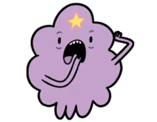 😟 Lumpy Space Princess Adventure Time cartoon, Lumpy Space Princess, Adventure Time, character telegram sticker