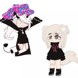 💘 Gacha Life, Anime, Dibujos animados, Avatar, Arte digital whatsapp sticker