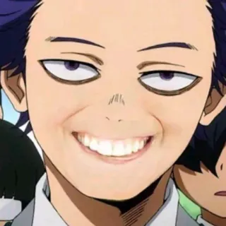 🌈 Hitoshi Shinso My Hero Academia anime, manga, funny, smile, character, Hitoshi Shinso, My Hero Academia telegram sticker
