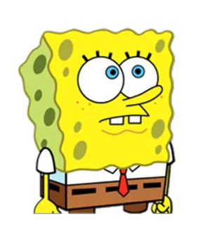 😕 SpongeBob SquarePants SpongeBob, Cartoon, Nickelodeon, SpongeBob Schwammkopf telegram sticker