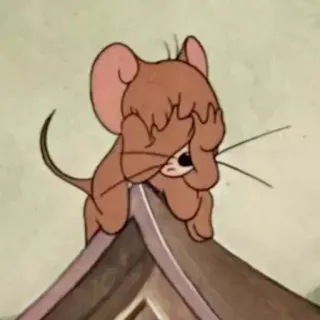 😞 Jerry Tom and Jerry cartoon, mouse, character, funny, cute, jerry telegram sticker