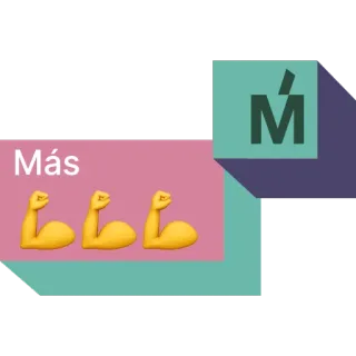 💪 Más forza, più, muscoli, esercizio, fitness telegram sticker
