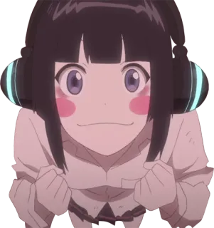 😍 Anime, Mädchen, gefesselt, Cartoon telegram sticker