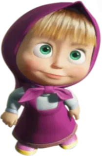 😊 Masha Masha and the Bear kartun, karakter, Masha, anak, perempuan, Masha dan Beruang telegram sticker