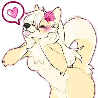 😊 anthropomorphic dog whatsapp sticker