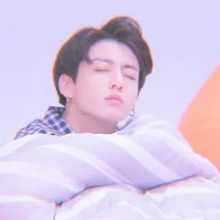 😴 Jungkook Jungkook, BTS, K-pop, singer, celebrity telegram sticker