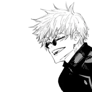 👀 Gojo Satoru Jujutsu Kaisen อนิเมะ, มังงะ, โกโจ, Jujutsu Kaisen, แว่นตา telegram sticker