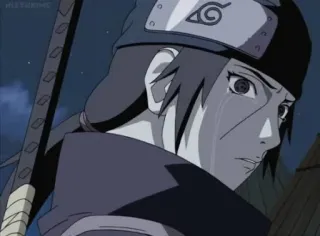 😭 Itachi Uchiha Naruto anime, crying, uchiha, itachi, sad, manga telegram sticker