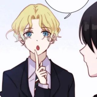⛓ anime, manga, shh, secret, quiet, boy, cartoon, character telegram sticker